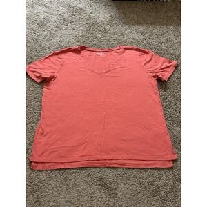Women's Eddie Bauer Short Sleeve V Neck Shirt -‎ XL